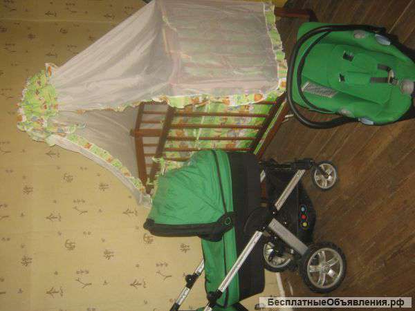 Модульная коляска и кроватка в подарок