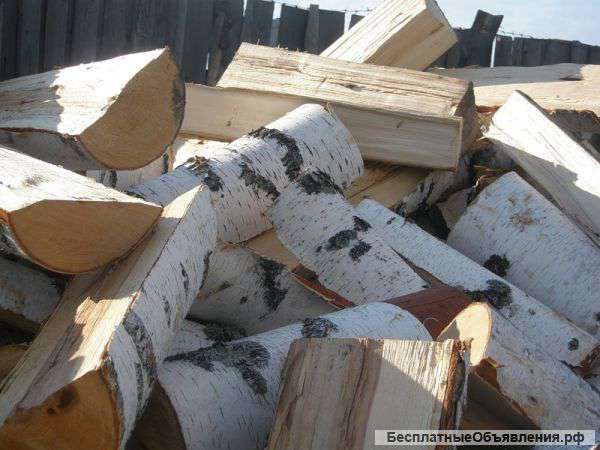 Дрова березовые колотые сухие