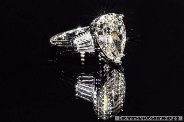 Кольцо с бриллиантами 4,6 карат