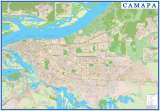Карта Самарской области двухсторонняя