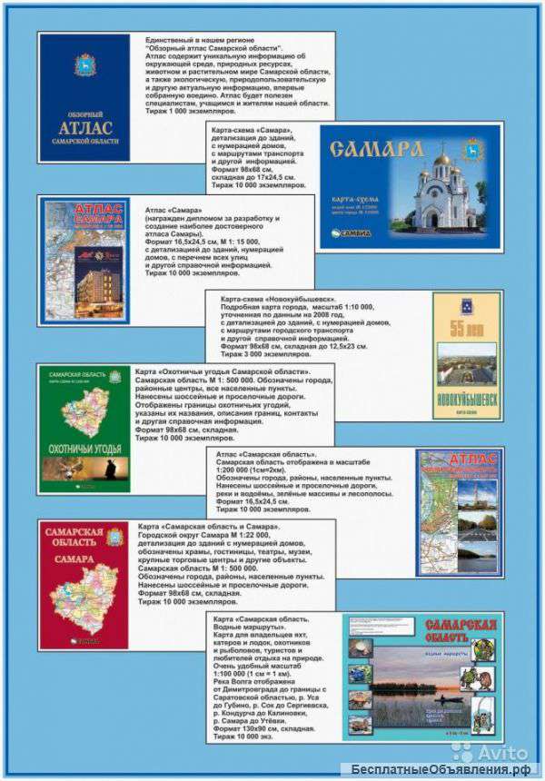 Деловая контурная карта САМАРА