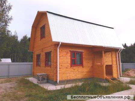 Дом из бруса 90 кв.м. на 6 сотках. Удобства в доме.