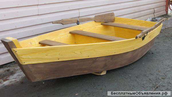 Лодка декоративная деревянная