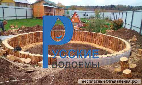 Берегоукрепление ПРУДОВ лиственницей