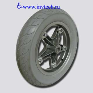 Колесо 203х62 мм литое, для электрической инвалидной коляски