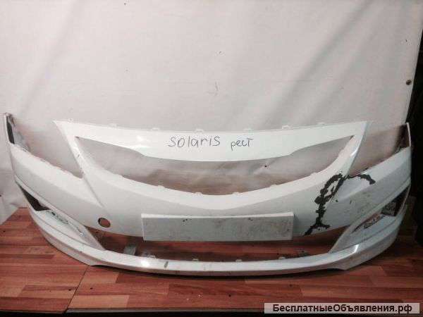 Передний бампер Hyundai Solaris рестайл бу оригинал