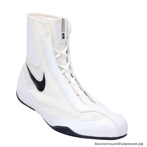 Обувь для бокса Nike Machomai OLY MID белого и чёрного цвета