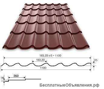 Профлист окрашенный