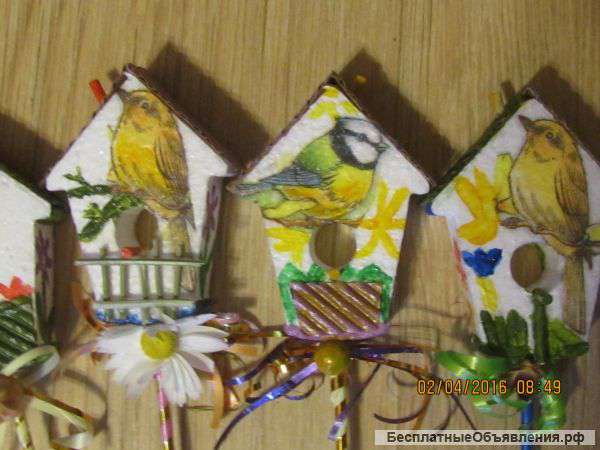 Весенний сувенир-скворечник