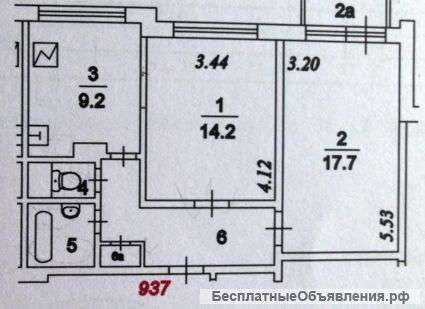 2-х комнатная квартира в Строгино