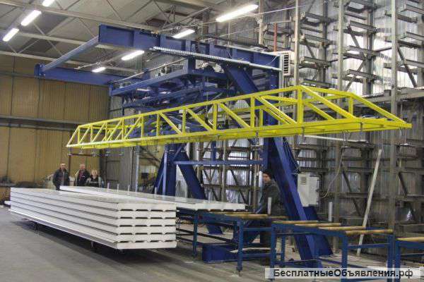 Оборудование для производства стеновых и кровельных сэндвич-панелей, для профилирования металла