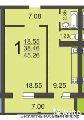 1-комнатную квартиру