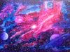 Картина. Космос. Акварель на холсте