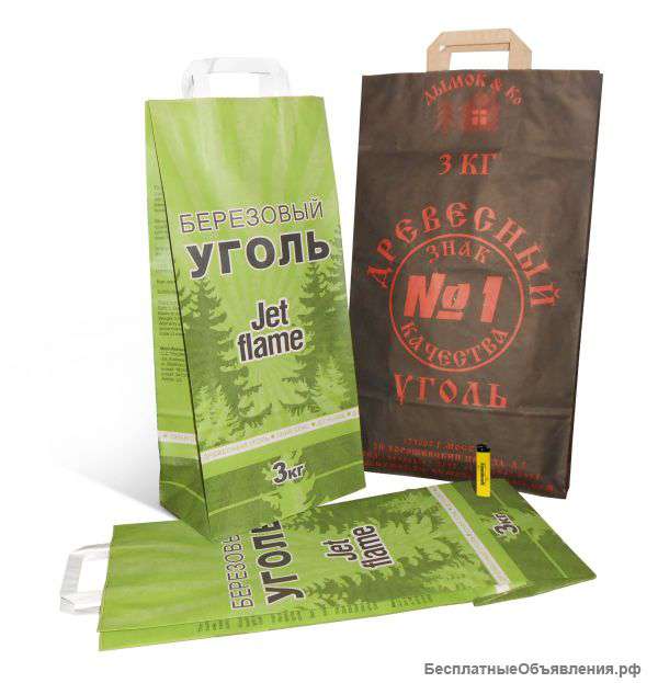 Мешки для древесного угля с печатью