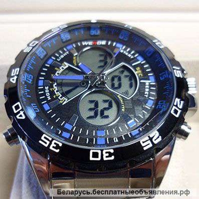 Мужские Спортивные часы Weide WH-1103 blue (Кварцевые)