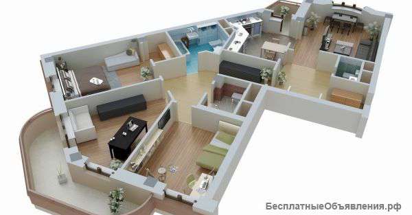 Проект перепланировки квартир, нежилых помещений