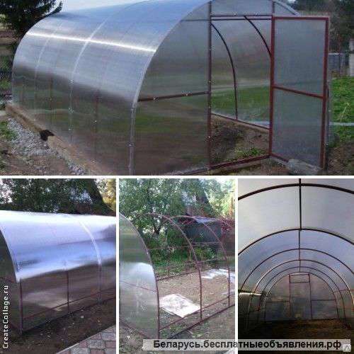 Теплицы с поликарбонатом. Бесплатная доставка на любой ваш адрес