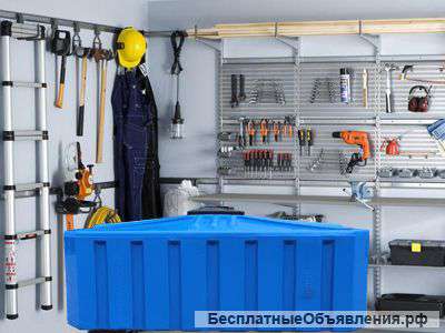 Пластиковая емкость прямоугольной формы на 1000 литров