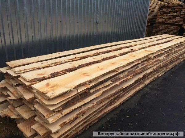 Доска необрезная в наличии