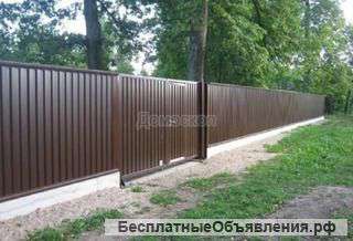 Заборы из профнастила