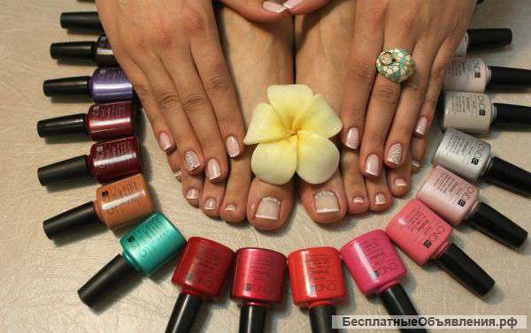 Маникюр, педикюр, покрытие гель- лак
