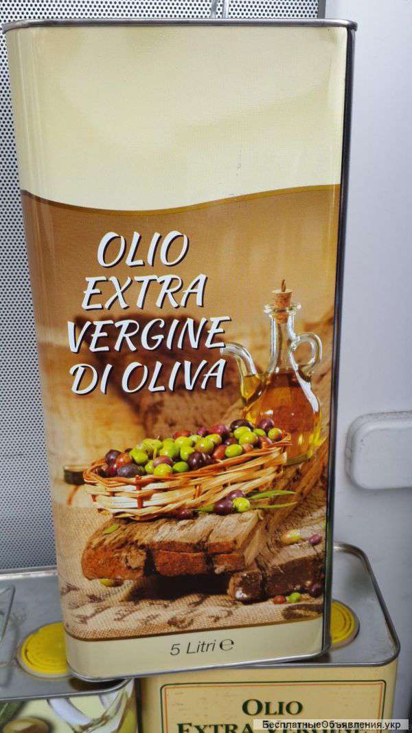 Extra Vergine di Oliva, 5 л Оливковое масло в жестяной таре 5л