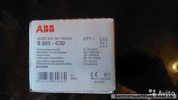 Автоматические выключатели ABB