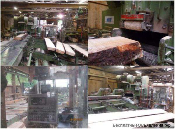 Линия распиловки и строгания