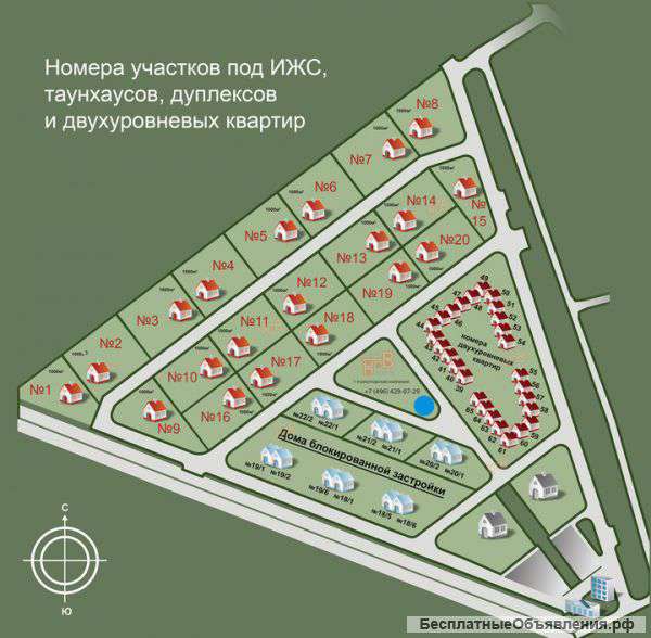 Участок в коттеджном поселке