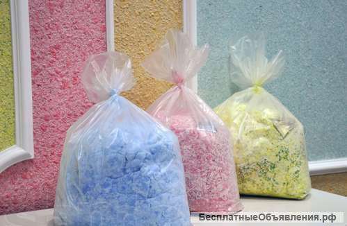 Нанесение жидких обоев