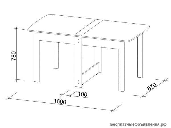 Стол книжка обеденный "СтК-4 Стинк" (новый)