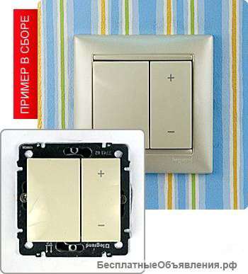 Светорегулятор нажимной 60-600Вт Legrand