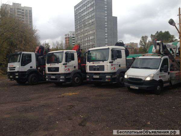 Кран-манипулятор, автовышка