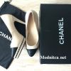 Женские кожаные туфли на каблуке Chanel