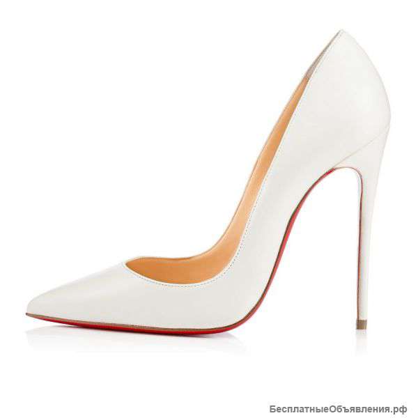 Белые туфли лодочки Christian Louboutin