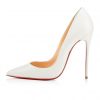 Белые туфли лодочки Christian Louboutin