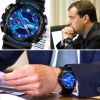 Часы копия G-shock 110RG, черно-голубые