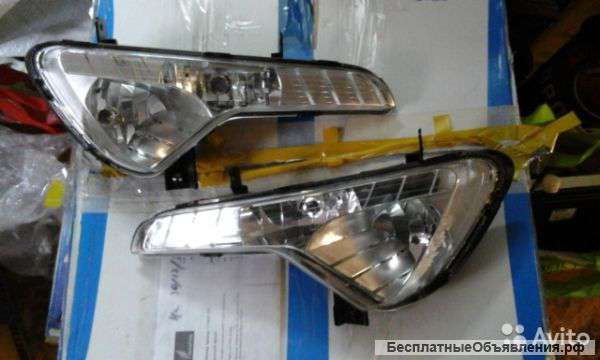 Новые задние фонари и передние противотуманные фары на Kia Sportage 3