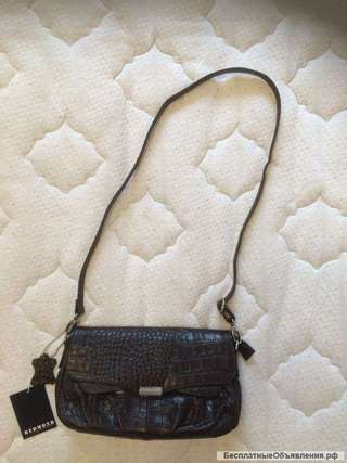 Новая, коричневая сумка Redmond, на плечо, натуральная кожа