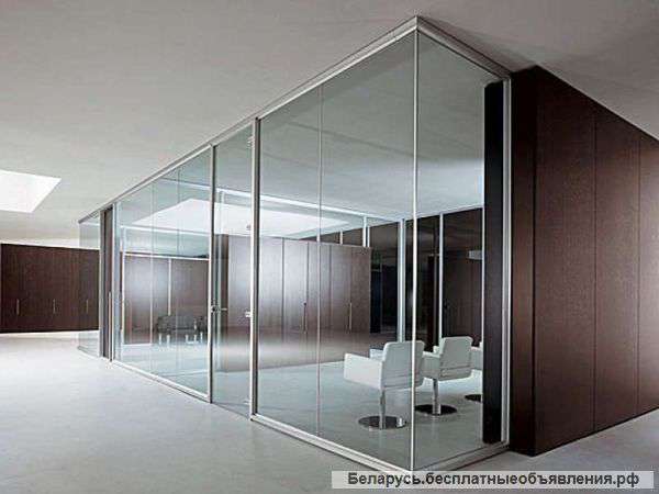Стеклянные перегородки для офиса