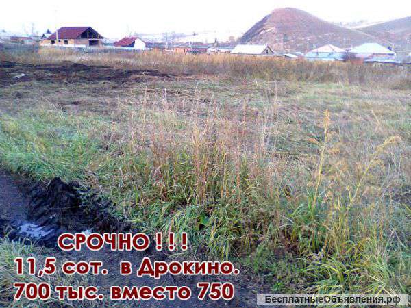Участок в Дрокино 12 сот