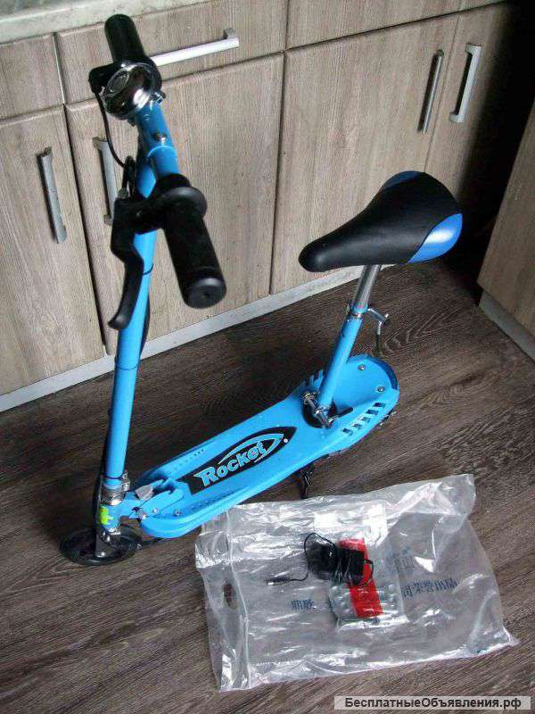 Электросамокат Детский складной с сиденьем