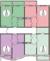СМР, 1 комн. квартира 4/9 кирпич