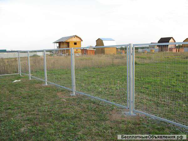 Секции заборные из сетки-рабица