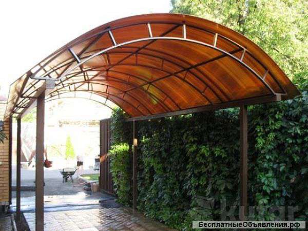 Навес из поликарбоната