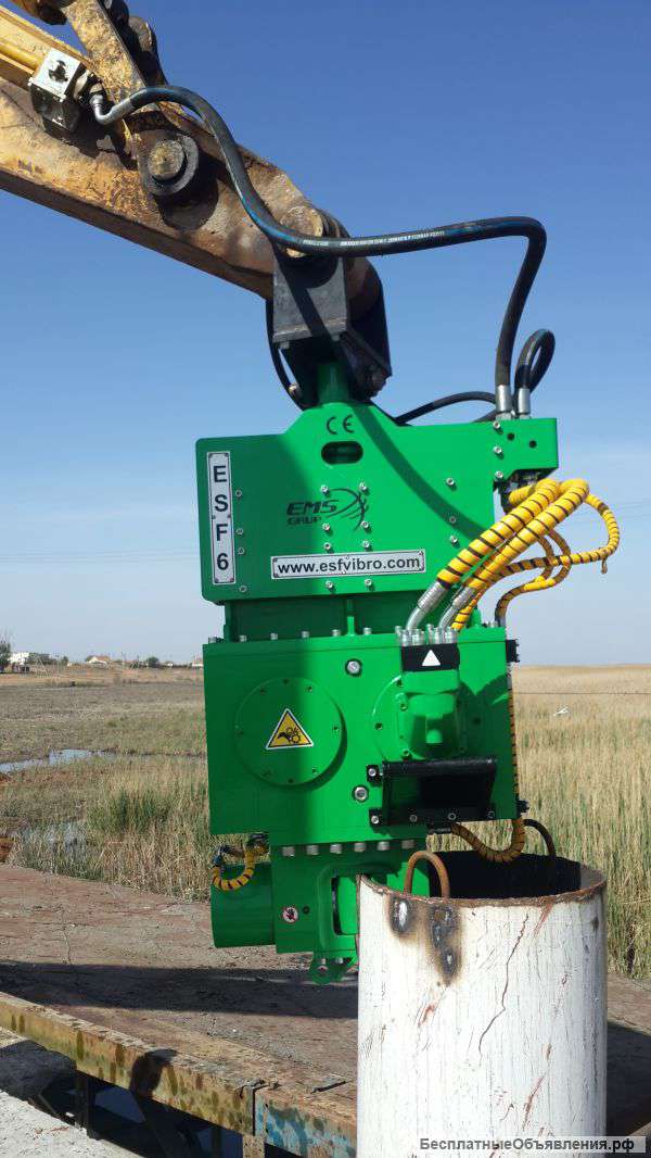 Экскаваторный вибропогружатель ESF6 для 20т экскаватора