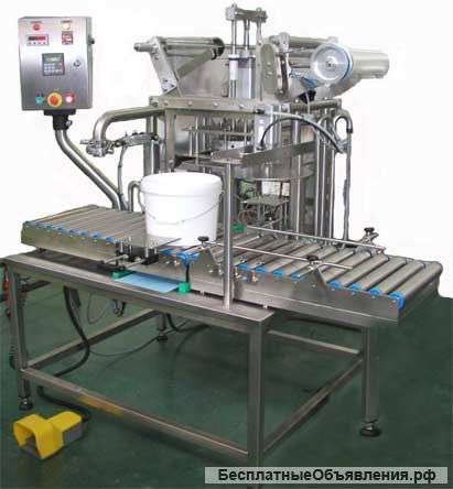 Аппарат для фасовки и упаковки продукции в пластиковые ведра