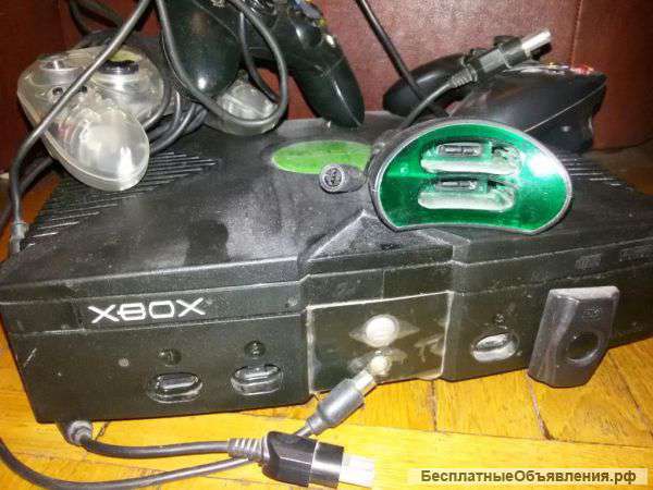 Xbox оригинальный с дисками