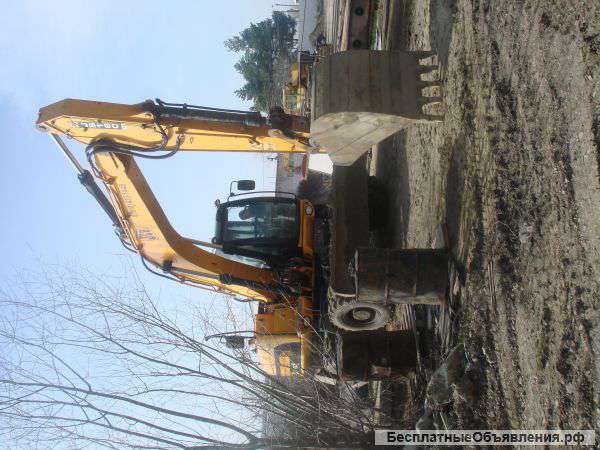 Услуги экскаватора-колесного jcb-160w