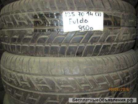 Шины 195/70 R14 "Fulda" 2шт б/у